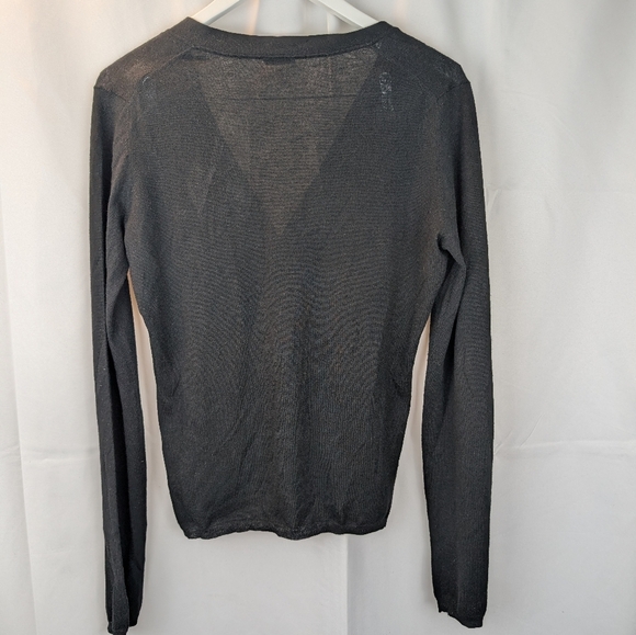 Miu Miu Women's Black V-Neck Cashmere Cardigan In VGUC - Picture 8 of 10